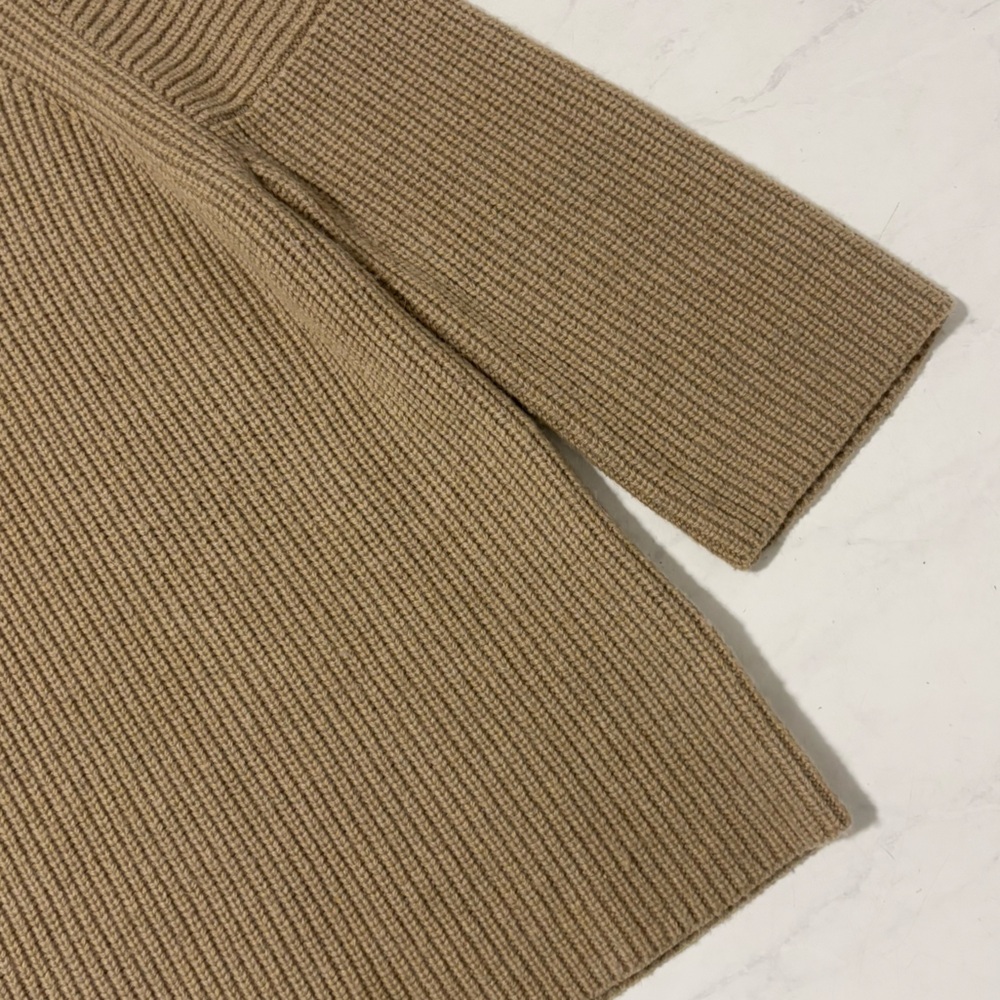 Allsaints Beige Jago Roll Neck Wool Blend Sweater Size Small Neutral Knit Alpaca - Picture 6 of 7